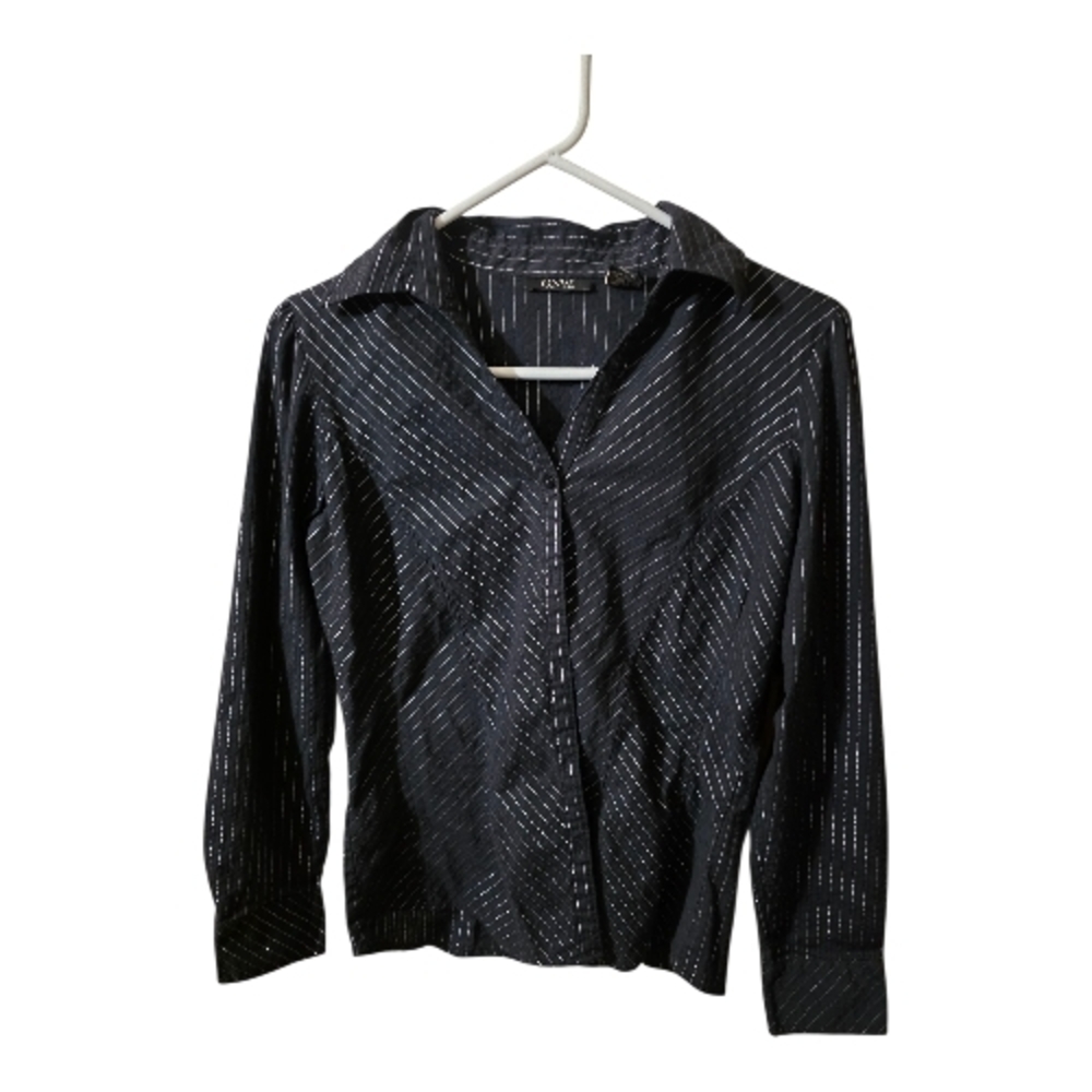 GNW Black and Silver Button Down Shirt